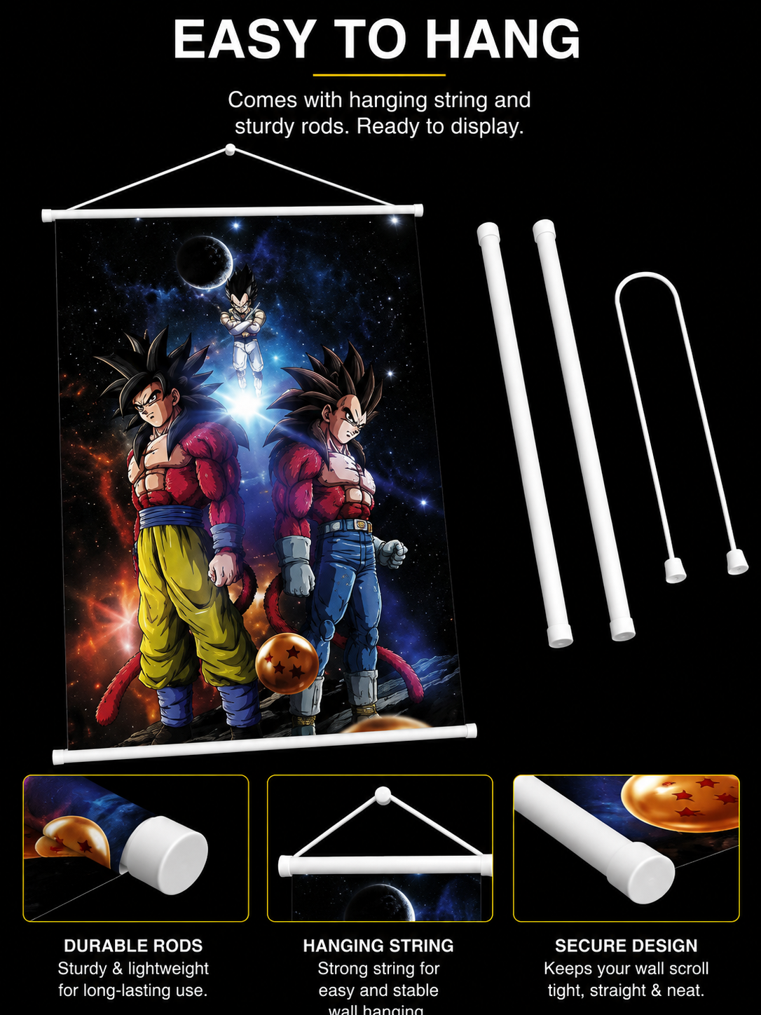 Dragon Ball Z: Saiyan Wall Scroll