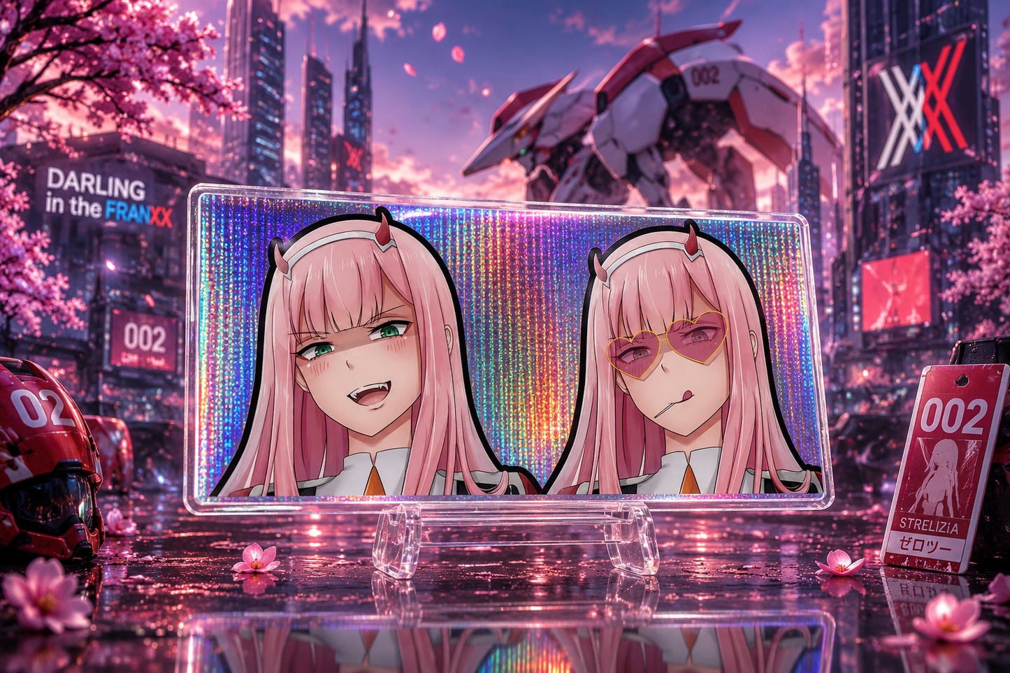 Darling in the Franxx: Zero Two 3D Sticker