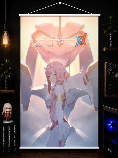 Darling in the Franxx: Zero Two & Strelizia Wall Scroll
