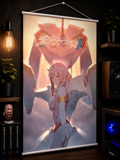 Darling in the Franxx: Zero Two & Strelizia Wall Scroll
