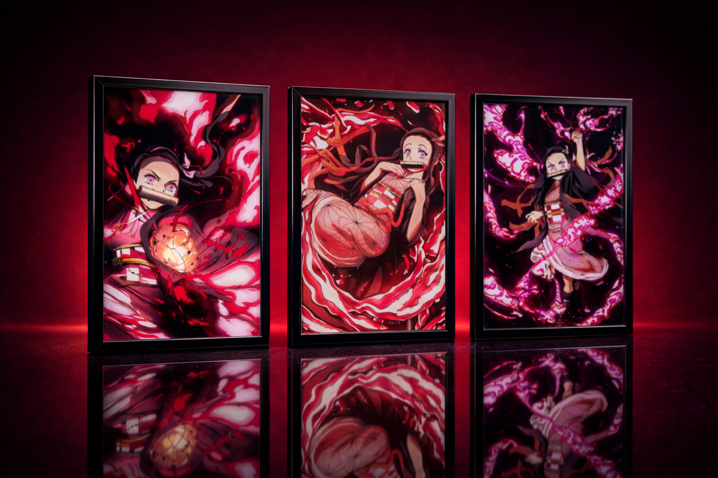 Demon Slayer: Nezuko Demon Art 3D Poster