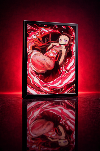 Demon Slayer: Nezuko Demon Art 3D Poster
