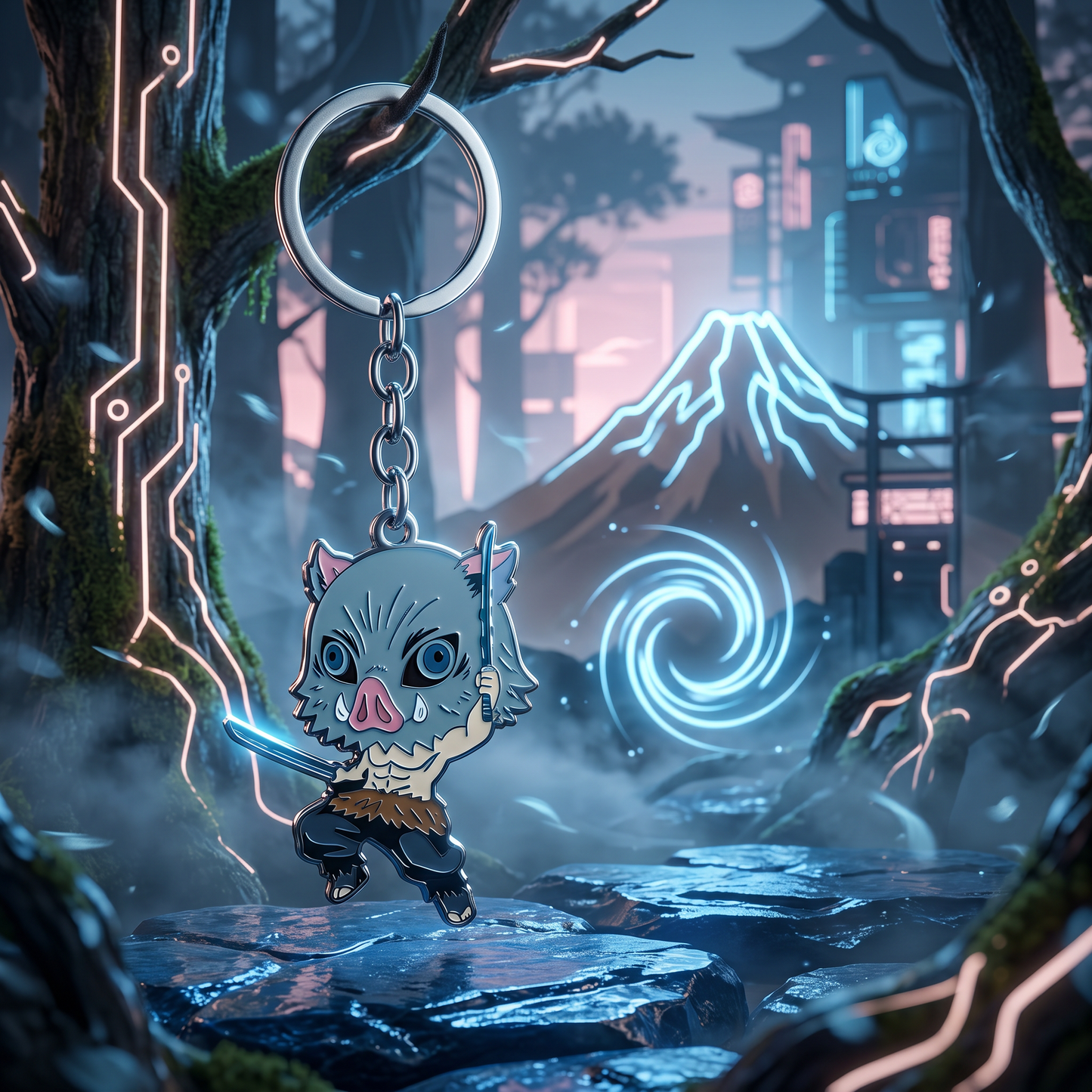 Demon Slayer: Metal Character  Keychains