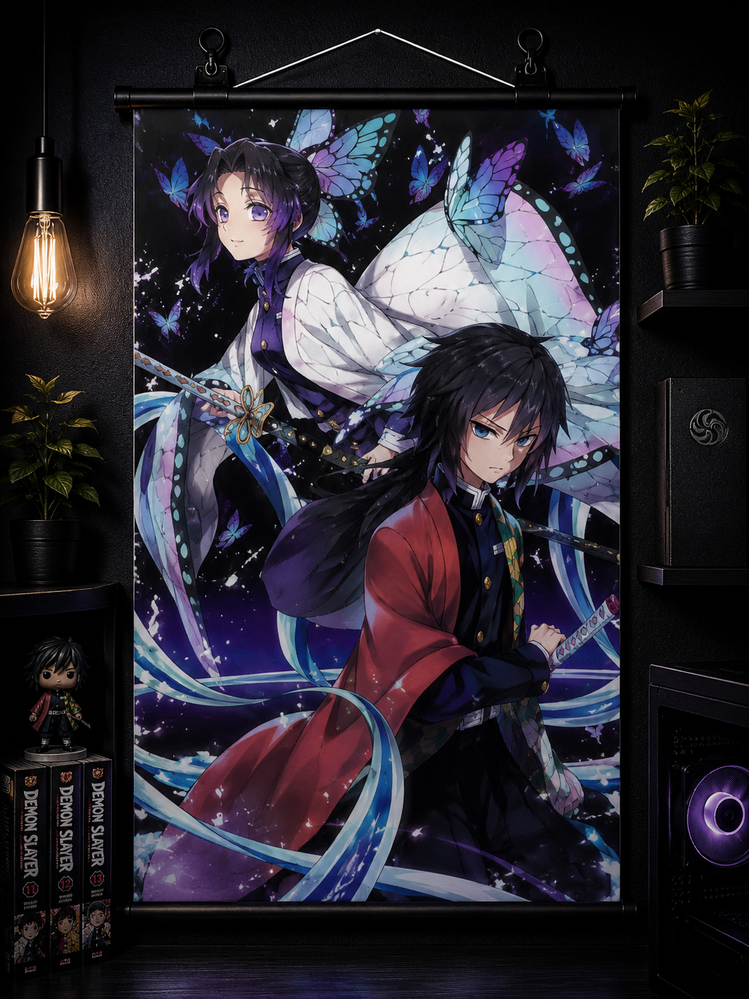 Demon Slayer: Giyu & Shinobu Wall Scroll