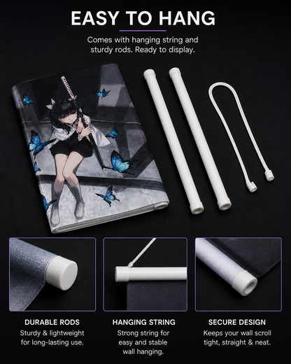 Demon Slayer: Kanao Tsuyuri Wall Scroll