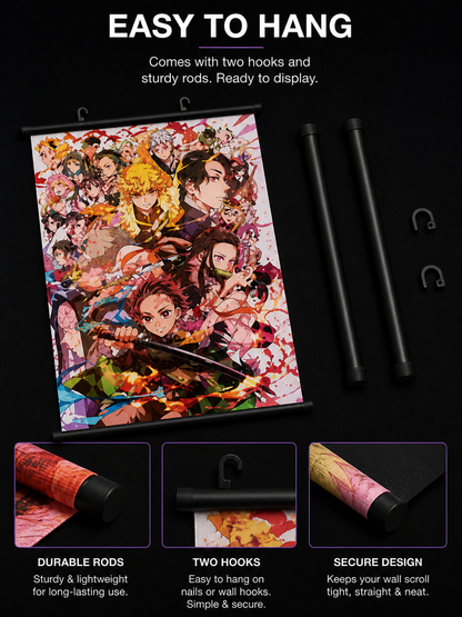 Demon Slayer: Hashira Training Wall Scroll