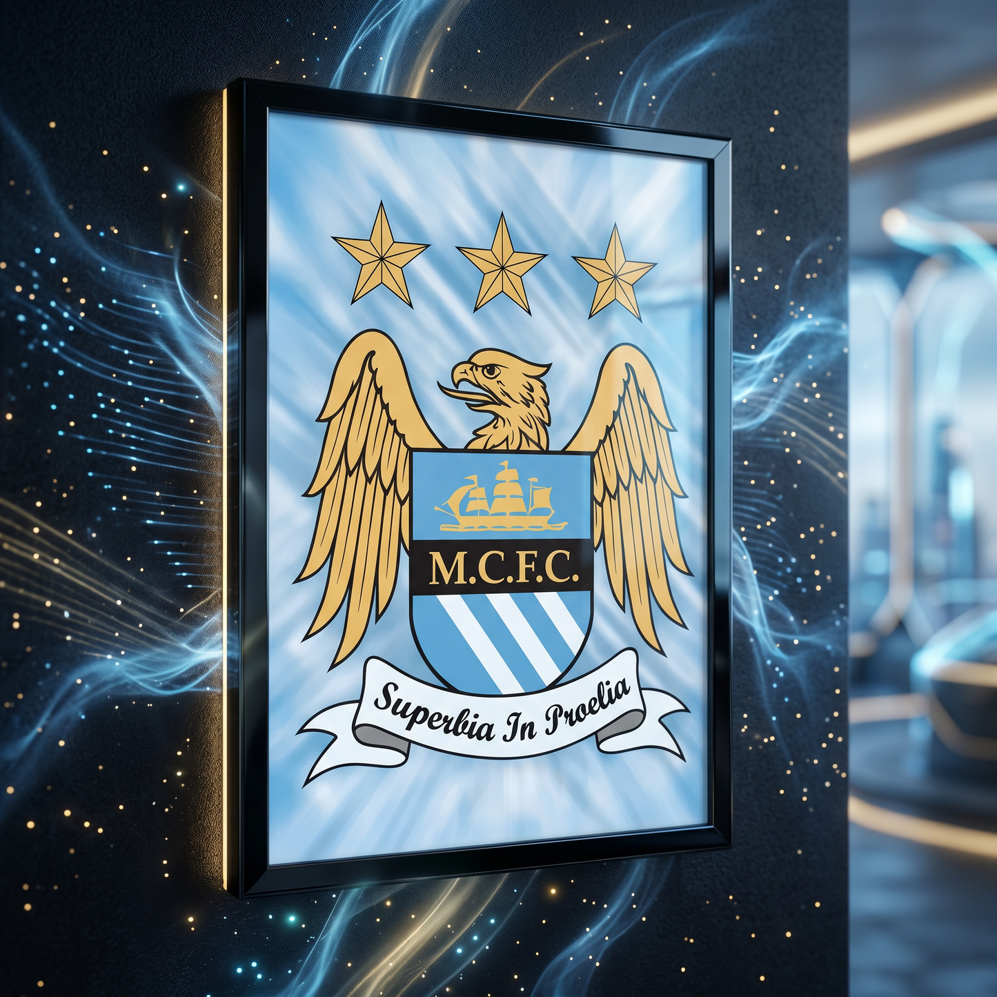 Football: Man City 3D Poster