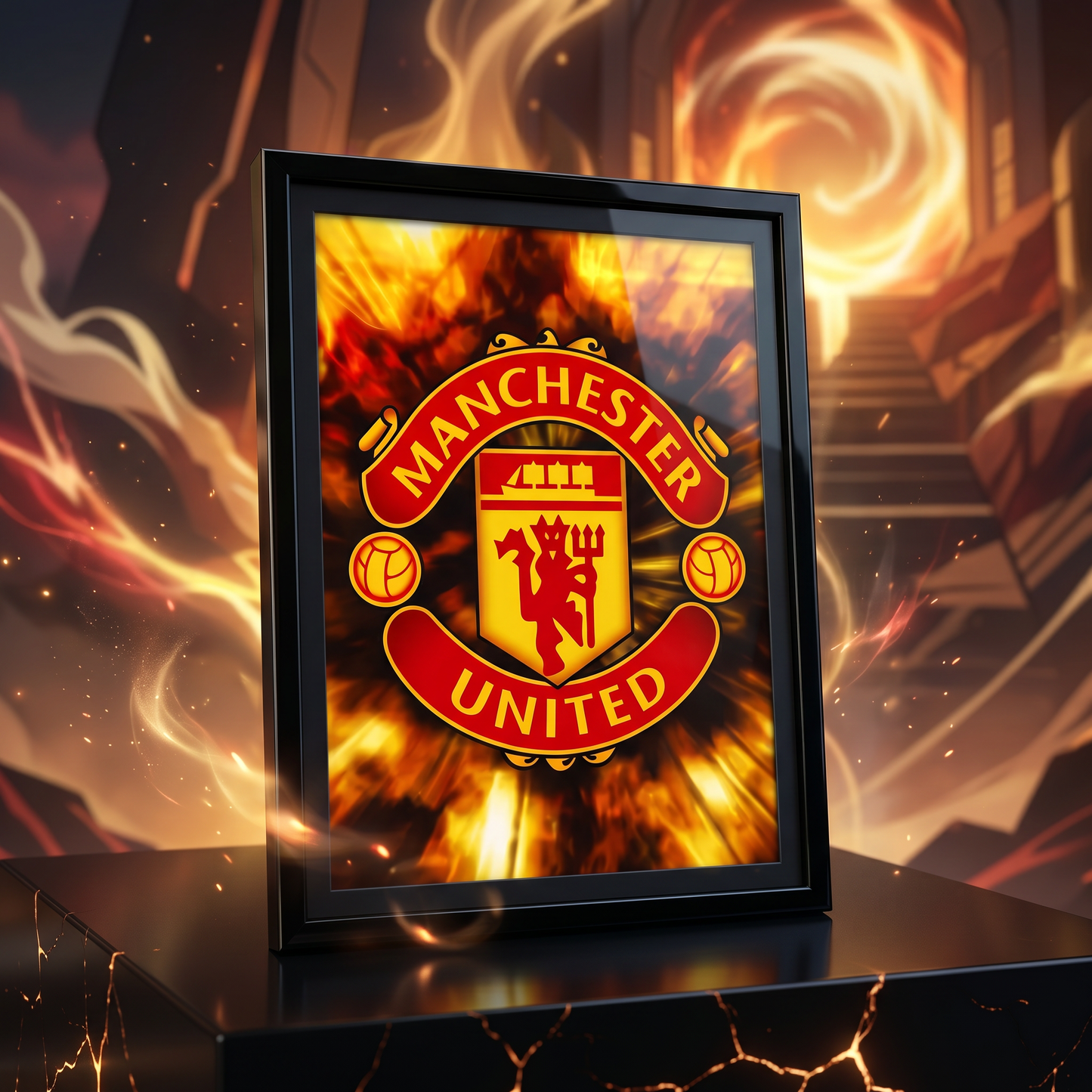 Football: Man U 3D Poster