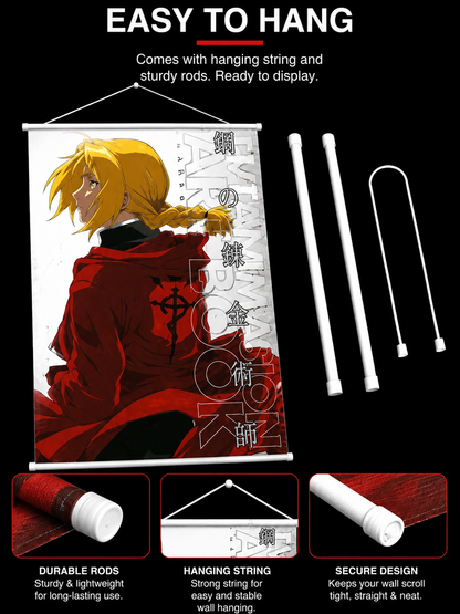 Fullmetal Alchemist: Edward Elric Wall Scroll