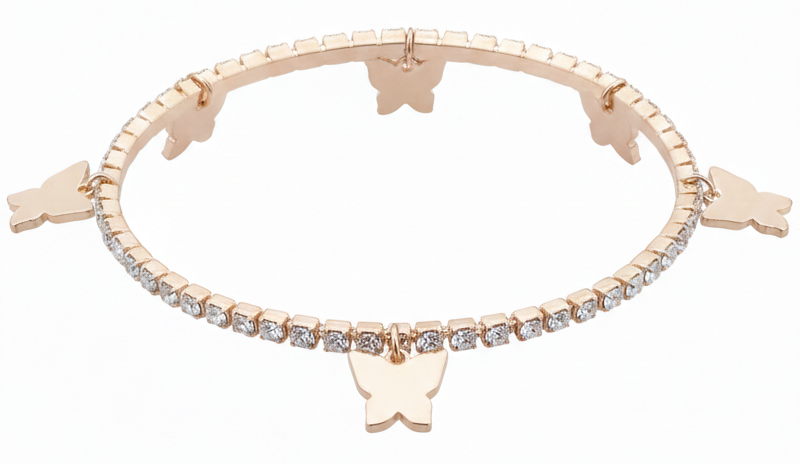 Butterfly Charm Choker