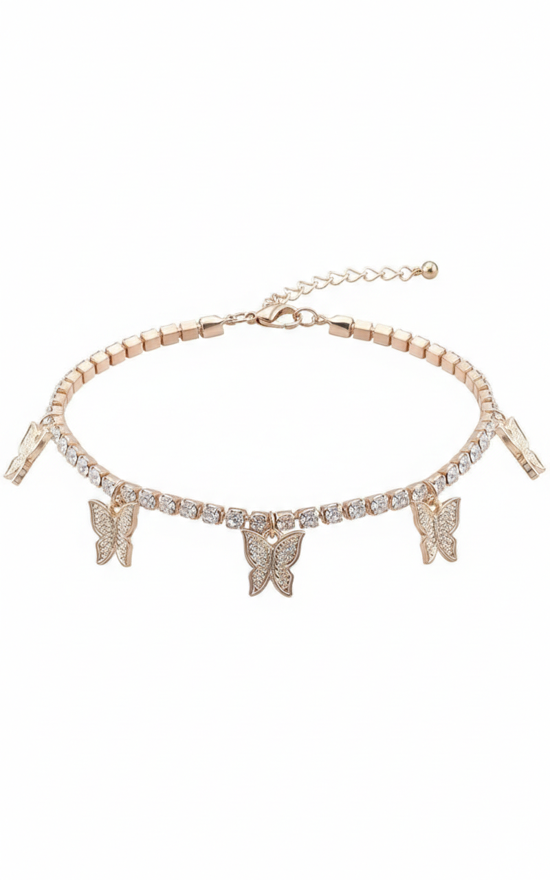 Butterfly Charm Choker