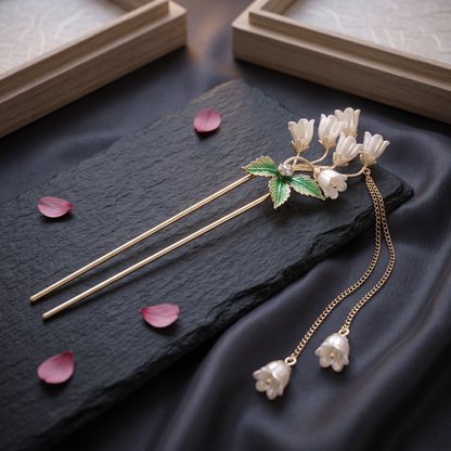 Lily of the Valley Hairpin