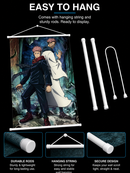 Jujutsu Kaisen: Yuji x Sukuna Wall Scroll