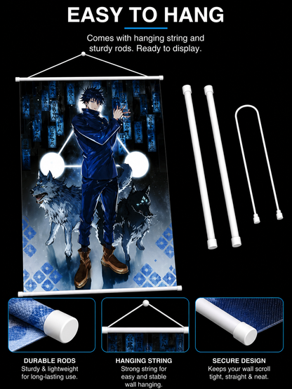 Jujutsu Kaisen: Megumi Fushiguro Wall Scroll