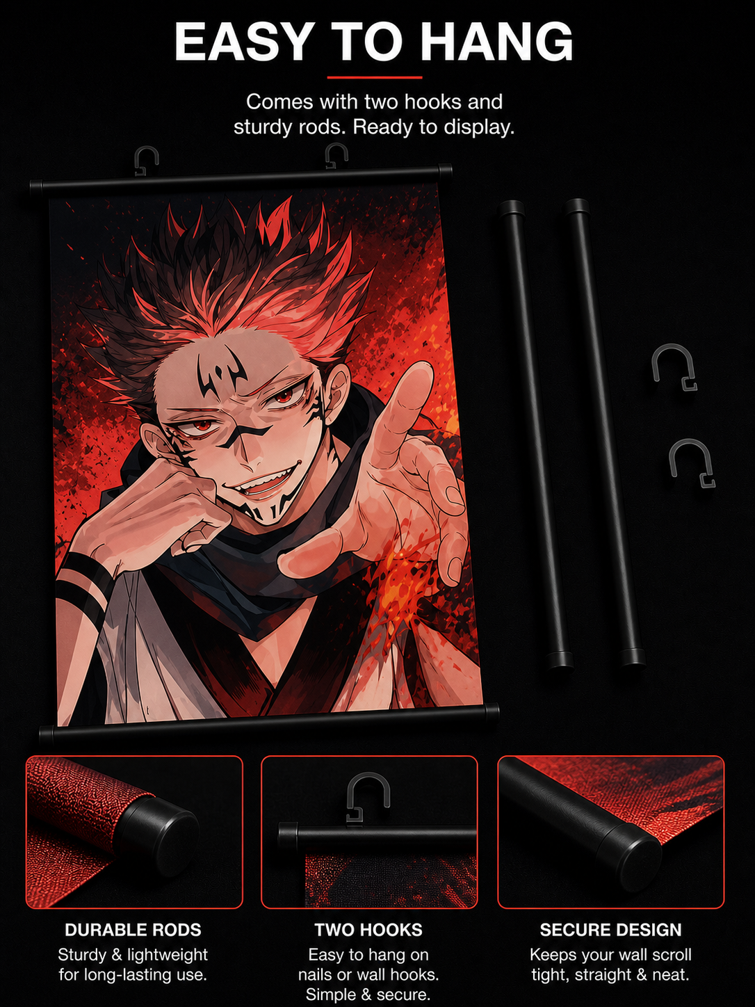 Jujutsu Kaisen: Ryomen Sukuna Wall Scroll