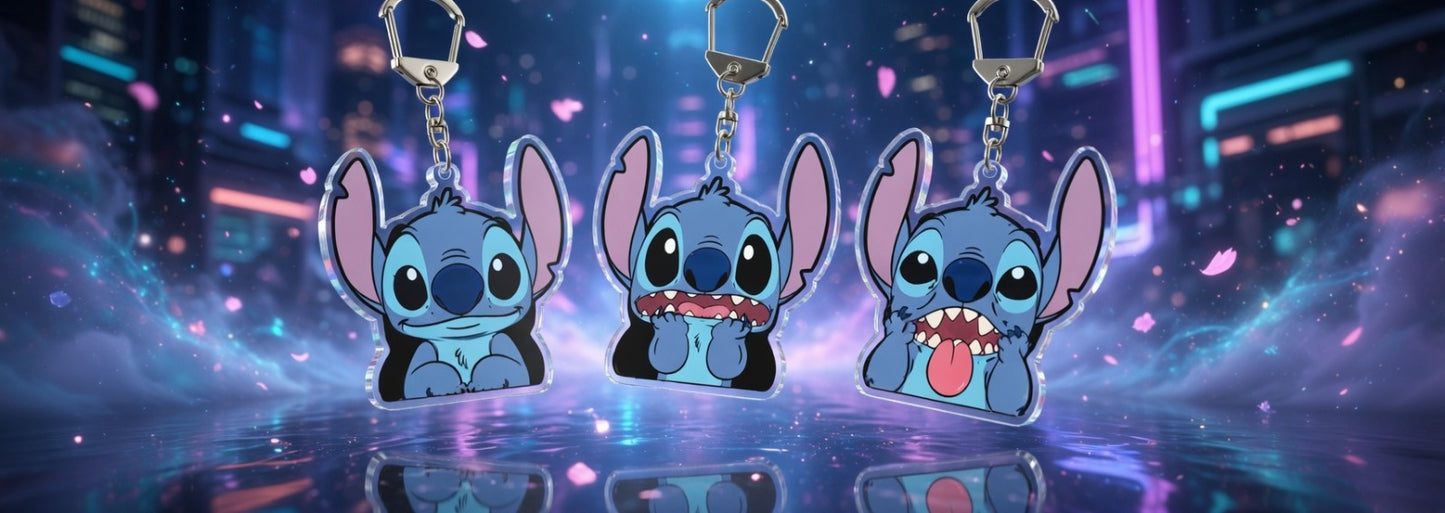 Stitch 3D Keychains