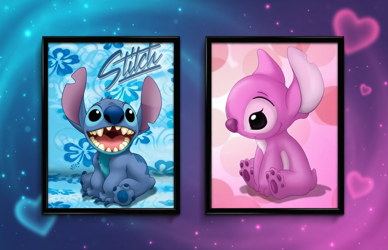Angel & Stitch 3D Poster