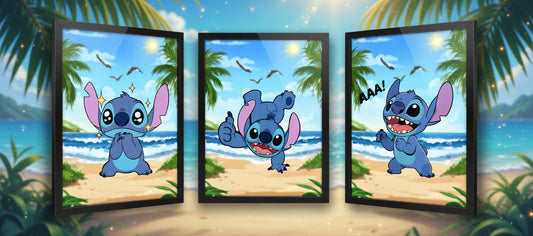 Stitch 3D Poster