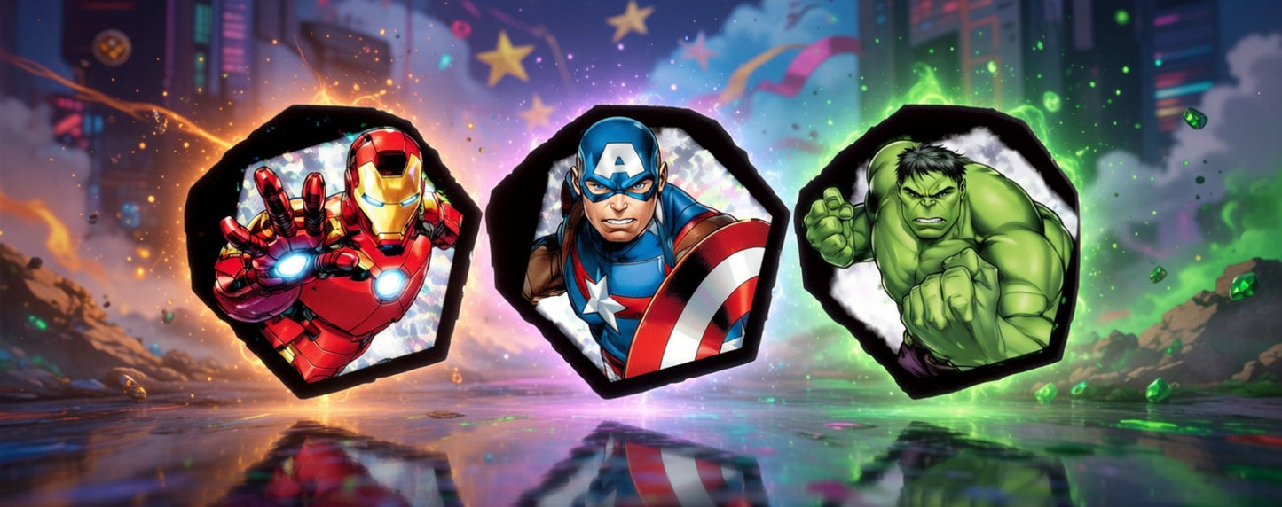 Marvel: Character 3D Stickers