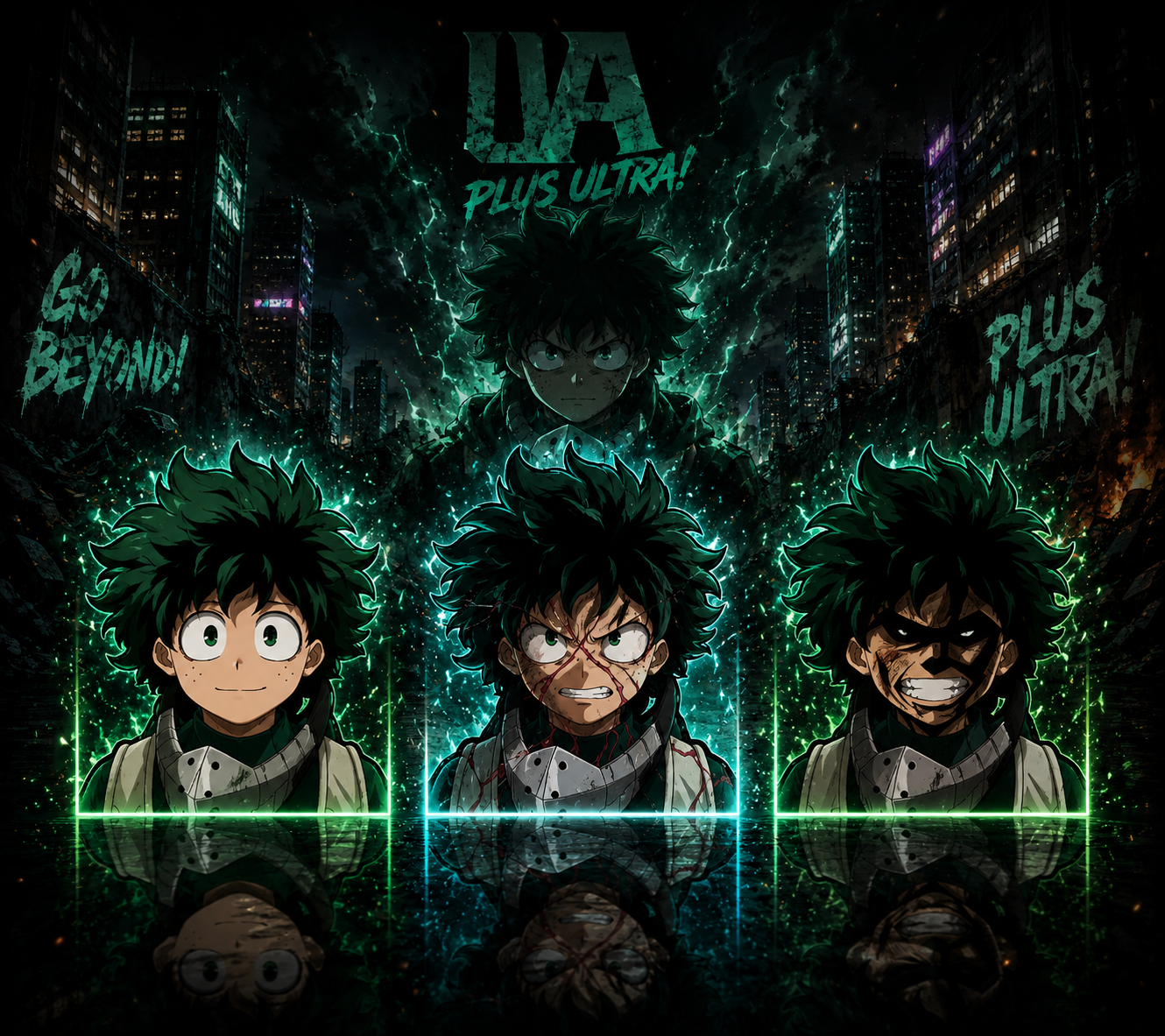 My Academia Hero: Deku 3D Sticker