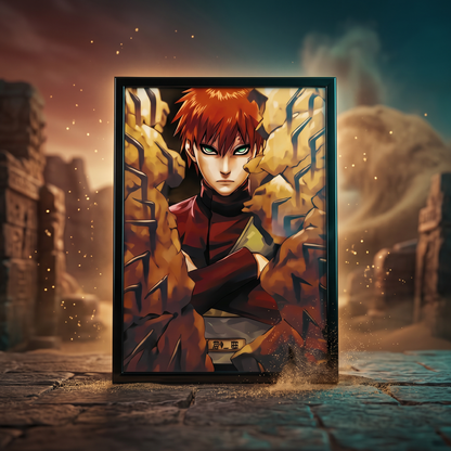 Naruto: Gaara of the Desert 3D Poster