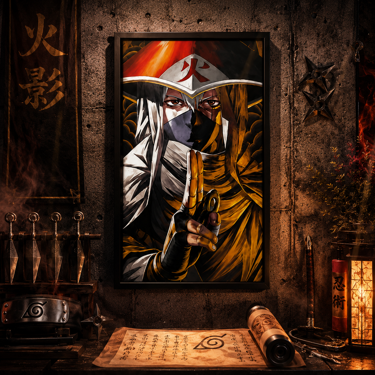 Naruto: Kakashi 3D Poster