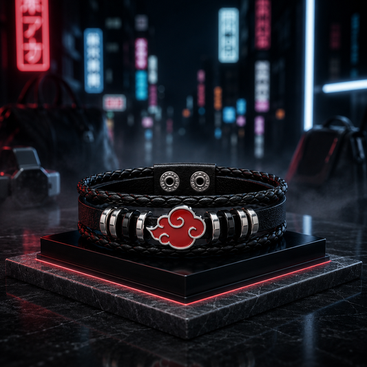 Naruto: Akatsuki Stack Bracelet