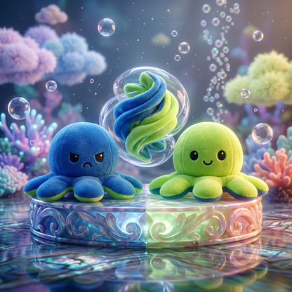 Mood-Flip Octopus Plush