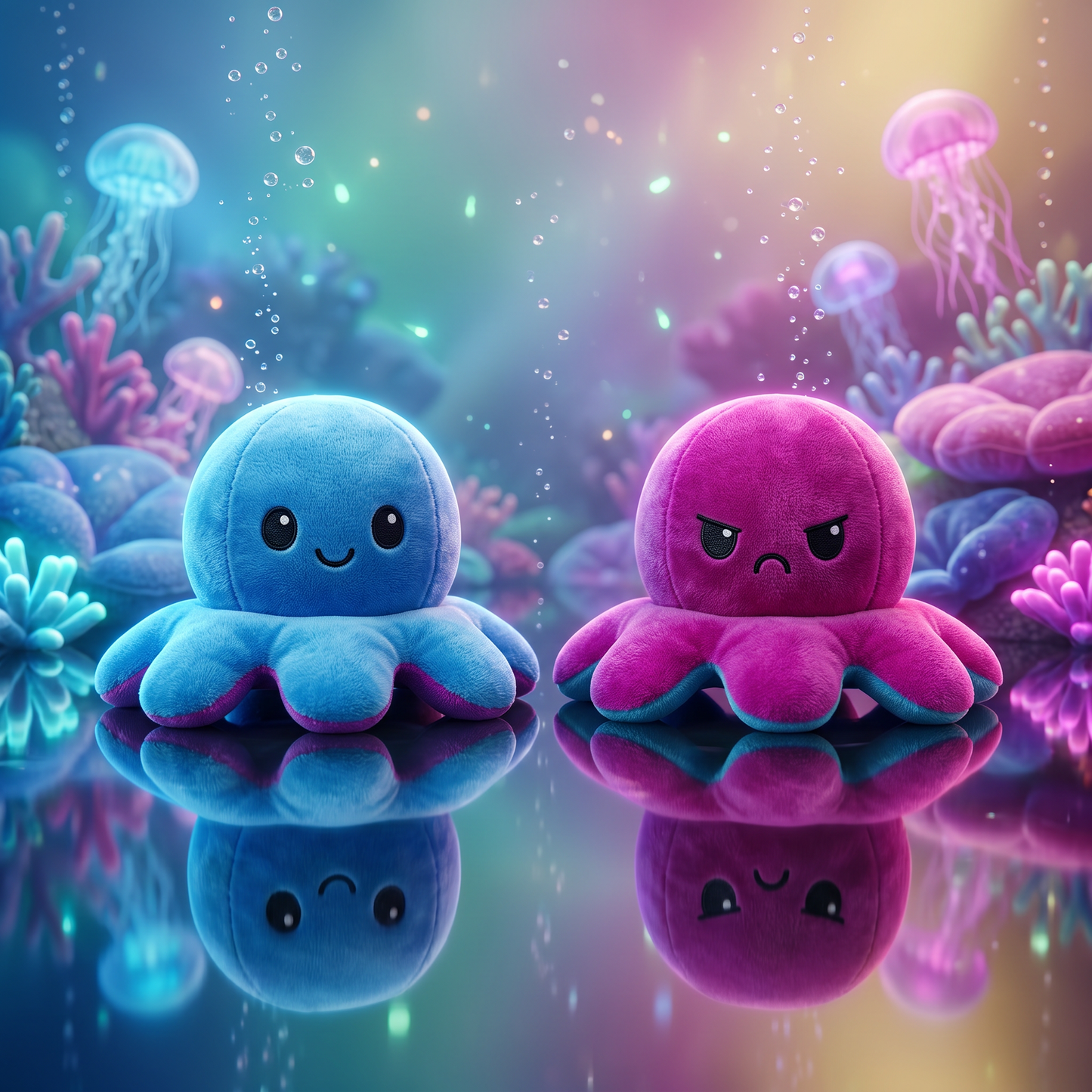 Mood-Flip Octopus Plush