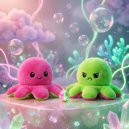 Mood-Flip Octopus Plush