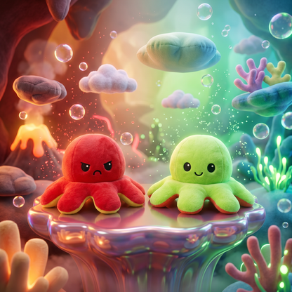 Mood-Flip Octopus Plush
