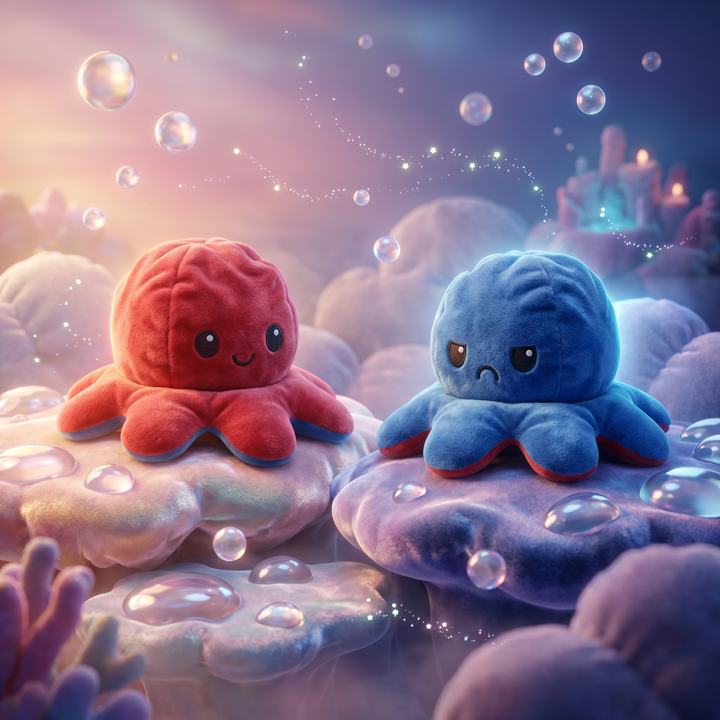 Mood-Flip Octopus Plush