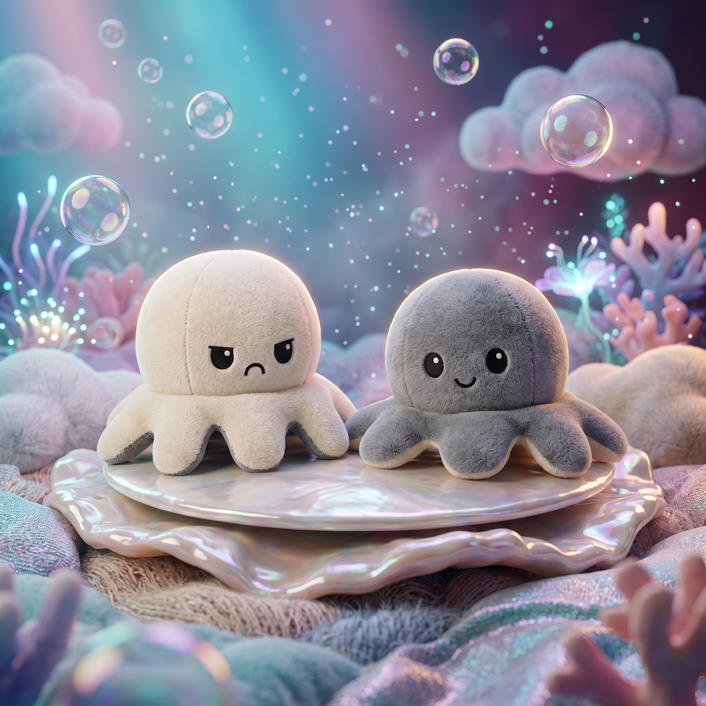 Mood-Flip Octopus Plush