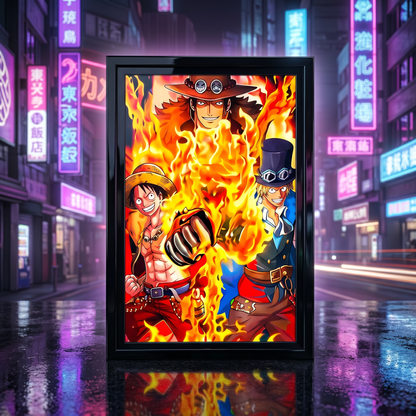 One Piece: Eternal Brotherhood Trio 3D Poster