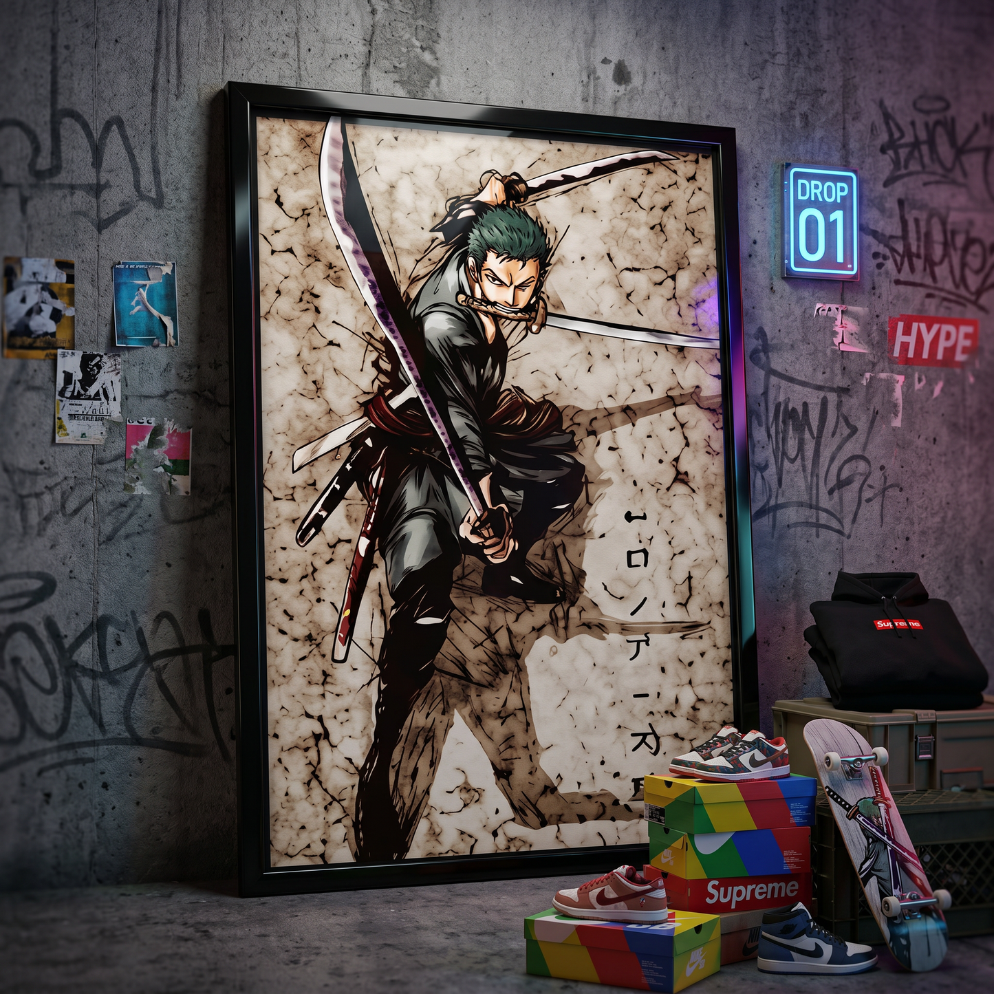 One Piece: Roronoa Zoro 3D Poster