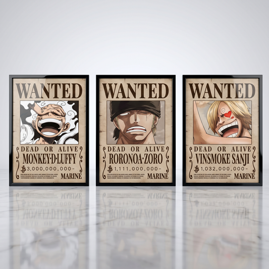 One Piece: Monster Trio Bounty 3D Poster
