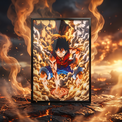 One Piece: Luffy's Nika Awakening 3D Poster