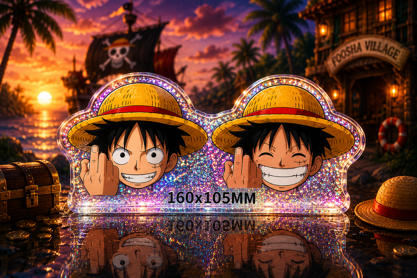 One Piece: Luffy 3D Stickers