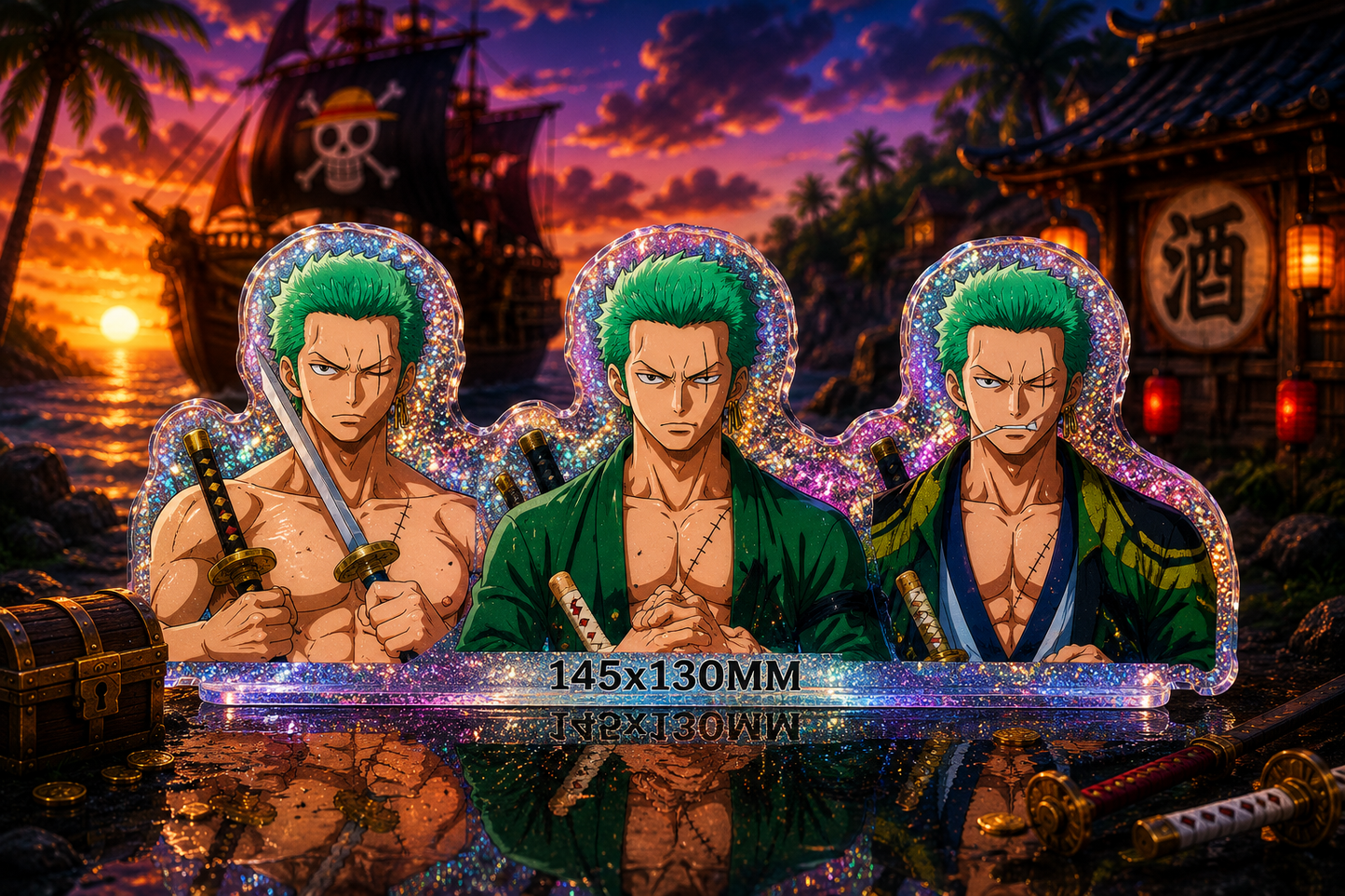 One Piece: Zoro 3D Stickers