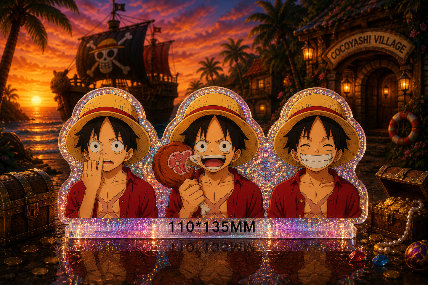One Piece: Luffy 3D Stickers
