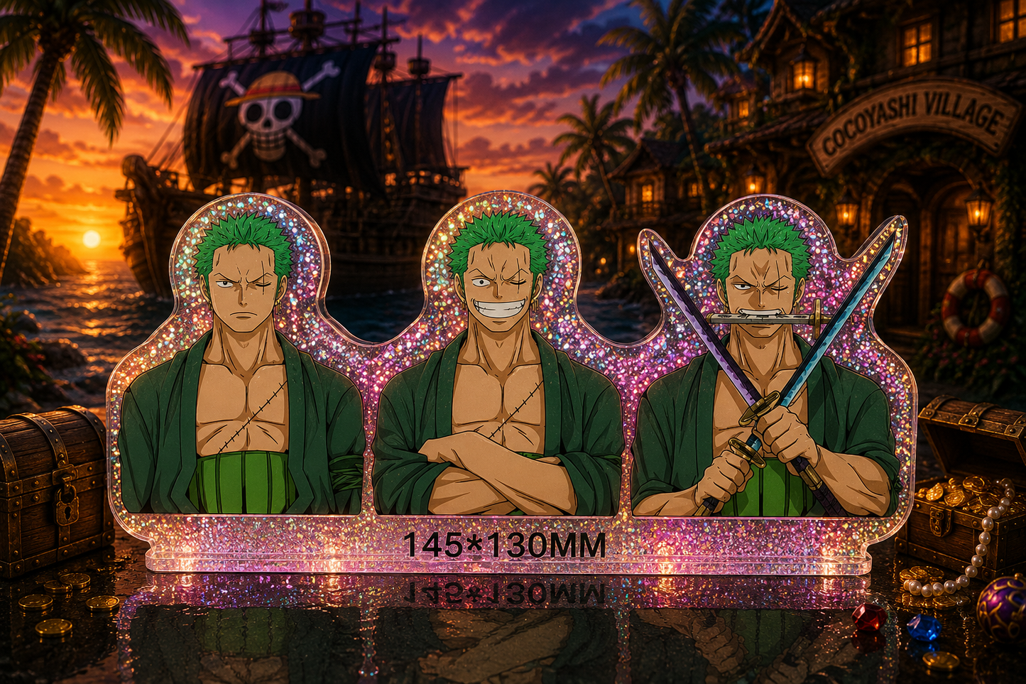One Piece: Zoro 3D Stickers