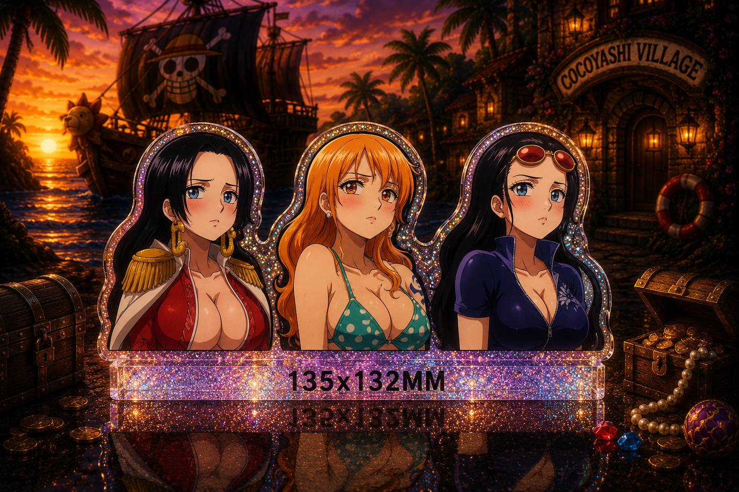 One Piece: Empress Trio 3D Sticker
