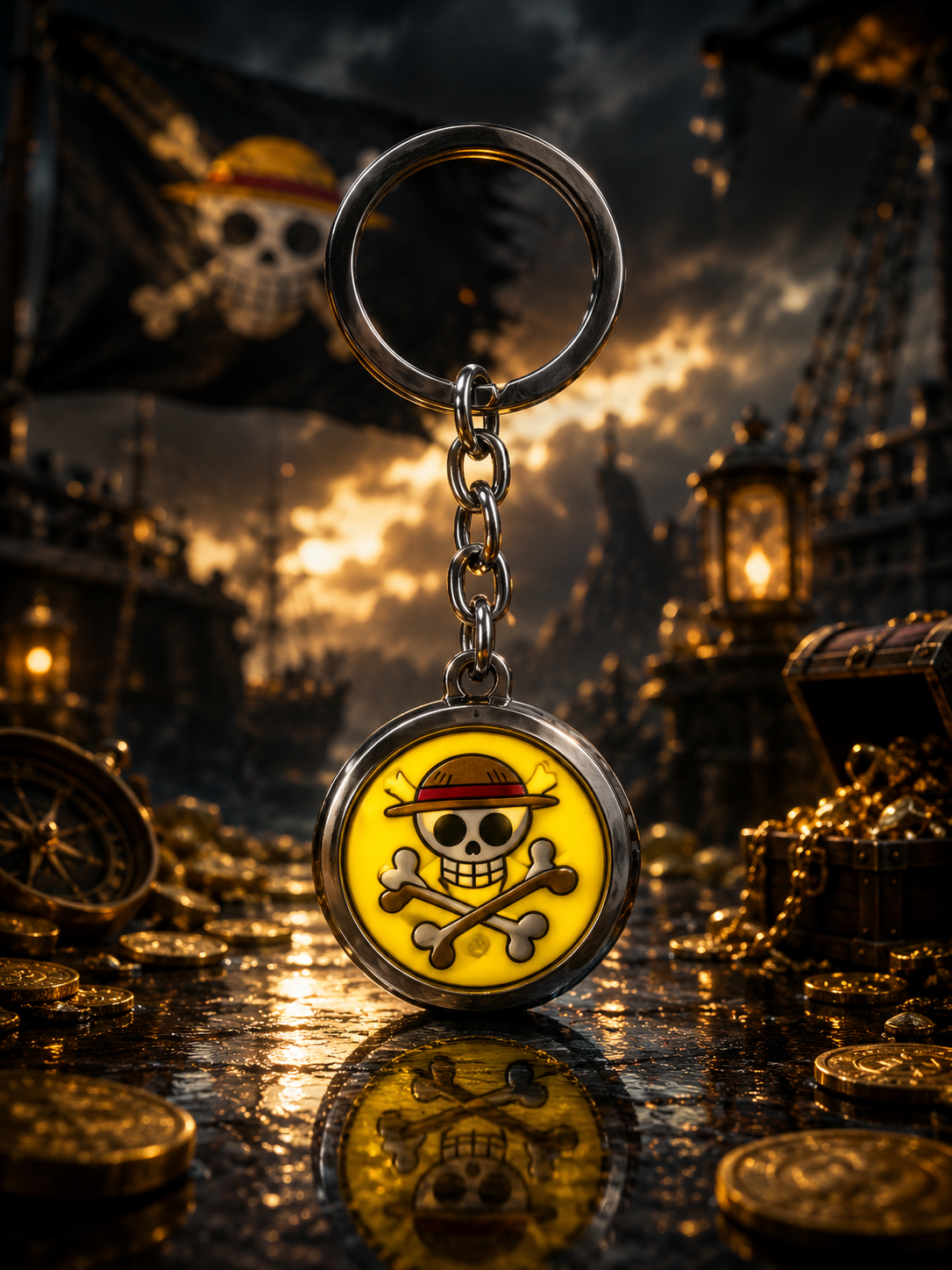 One Piece: Bronze Emblem Keychains