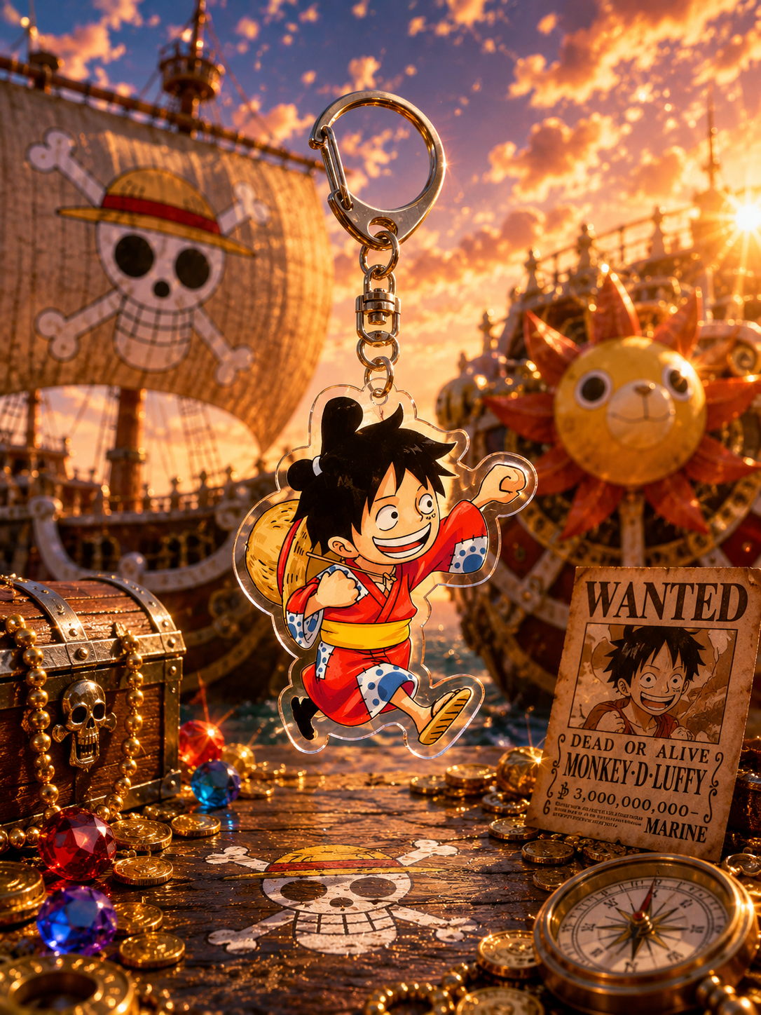 One Piece: Chibi Acrylic Keychains