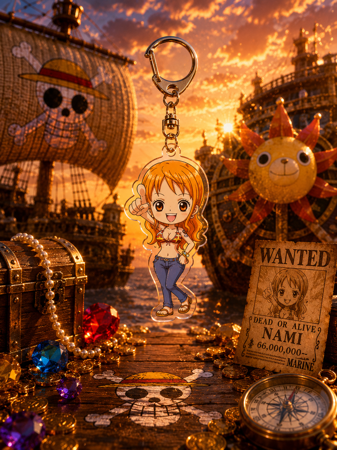 One Piece: Chibi Acrylic Keychains