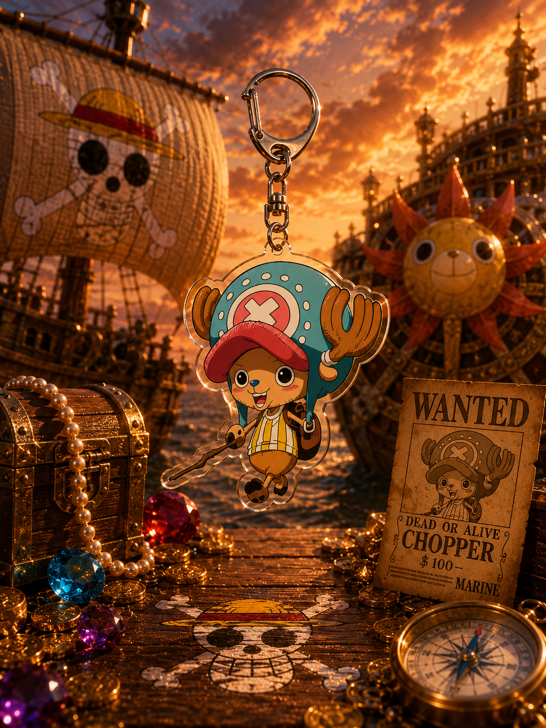 One Piece: Chibi Acrylic Keychains