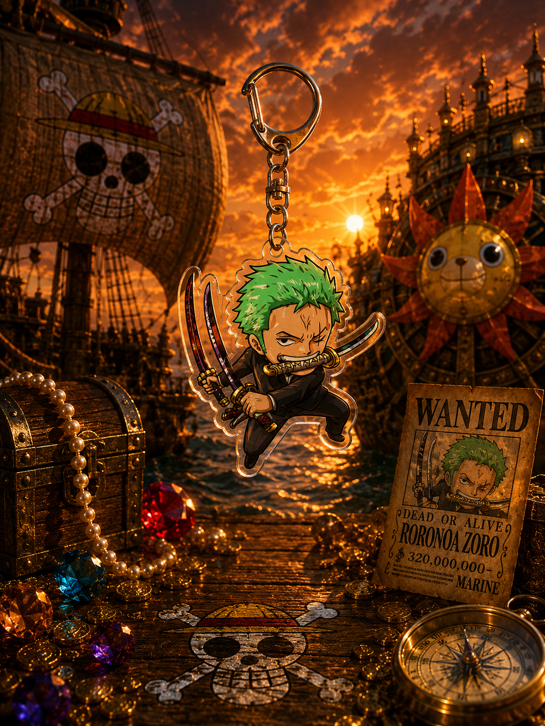 One Piece: Chibi Acrylic Keychains