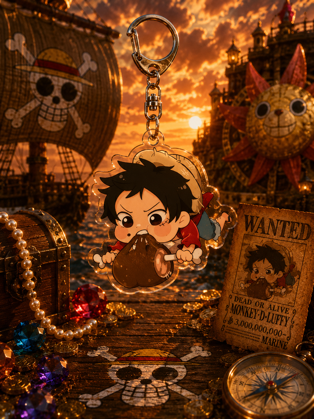 One Piece: Chibi Acrylic Keychains