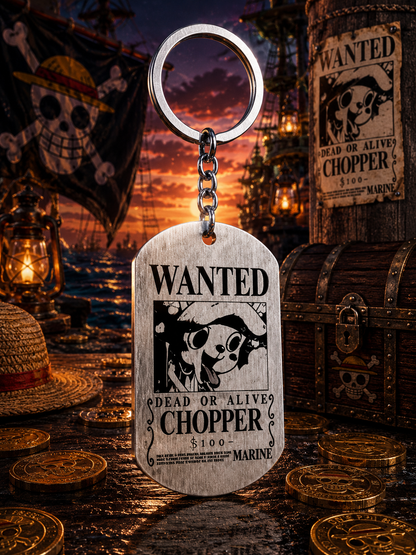 One Piece: Most Wanted Dog Tag Keychains