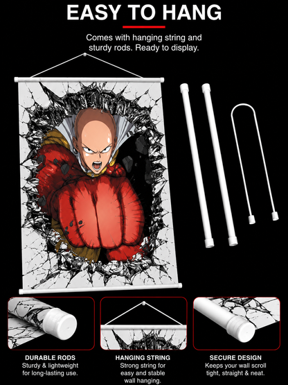 One Punch Man: Saitama Wall Scroll